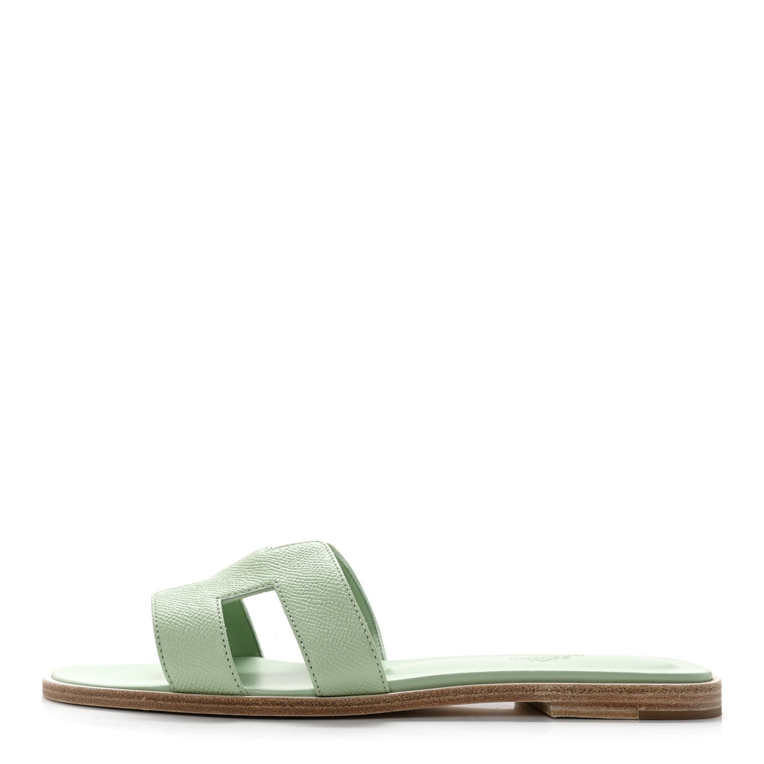 Hermes Epsom Oran Sandals 39 Vert Jade 1 of 10
