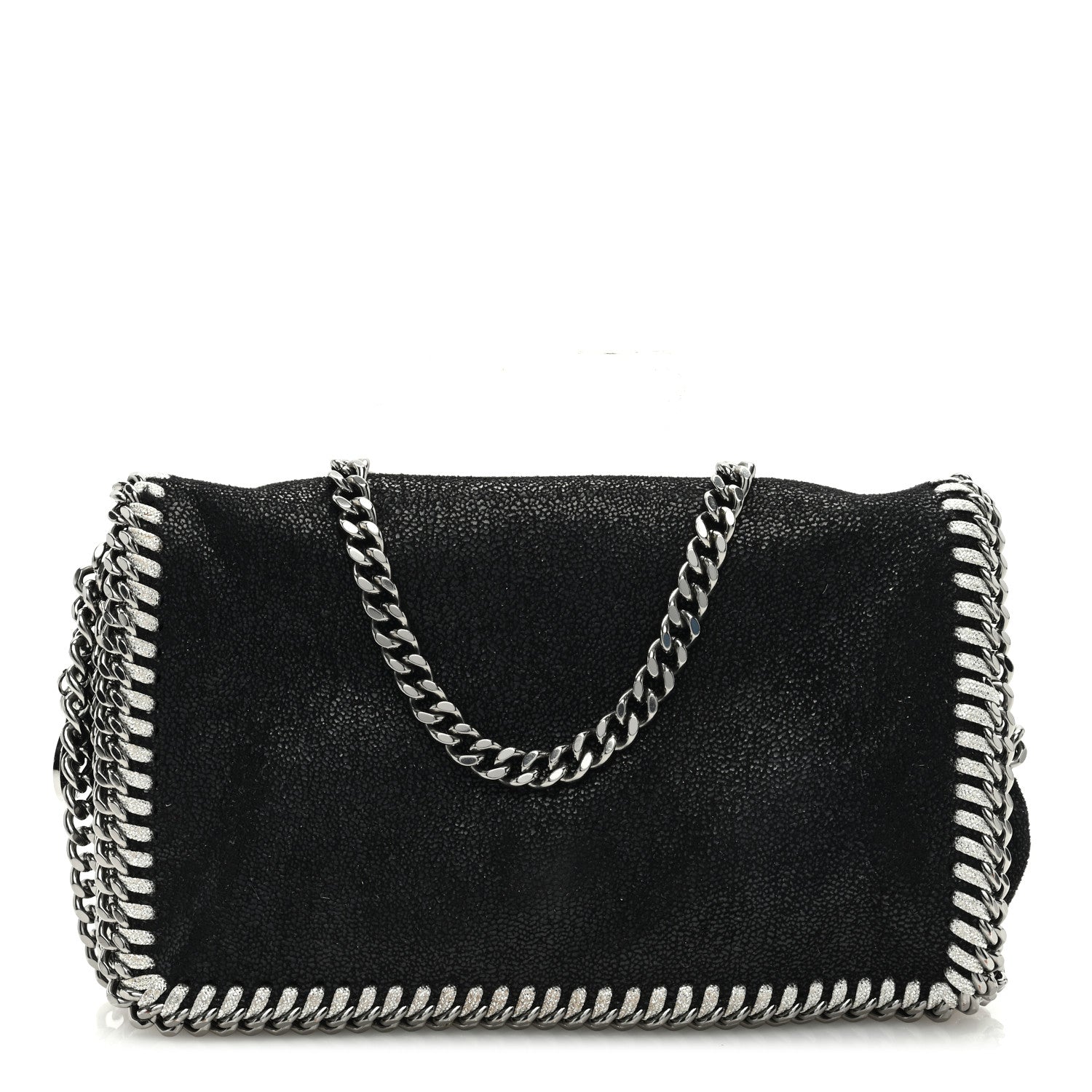 Stella McCartney Shaggy Deer Falabella Crossbody Clutch Black 1 of 8