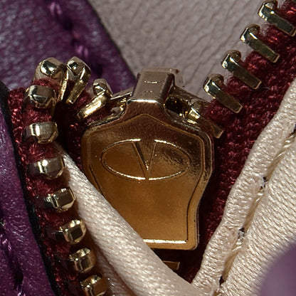 Valentino Garavani Nappa Rockstud Wristlet Clutch Aubergine 8 of 9