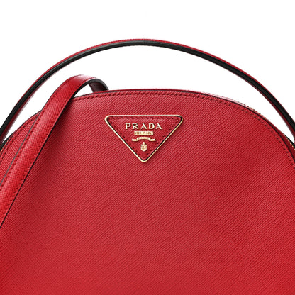 Prada Saffiano Lux Odette Crossbody Fuoco 10 of 10