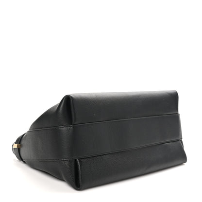 Salvatore Ferragamo Calfskin Large Hug Pouch Black 4 of 10