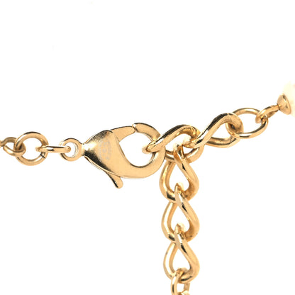 Chanel Pearl Baguette Crystal Enamel CC Long Necklace Gold Black 4 of 5