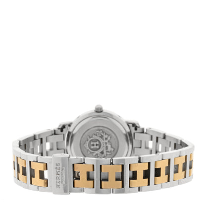 Hermes Stainless Steel 24mm Clipper Quartz Watch Gold 5 of 7