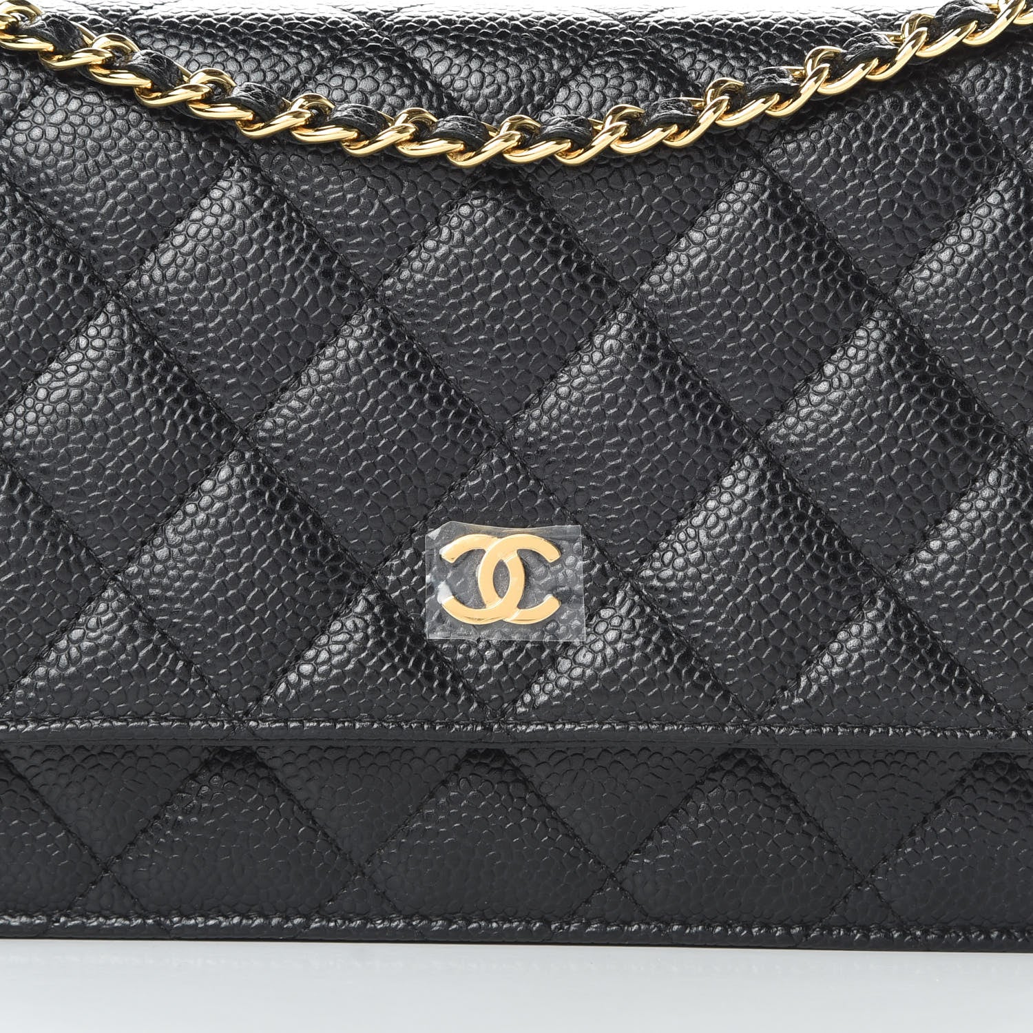 Chanel Caviar Quilted Wallet On Chain WOC Black 9 of 13