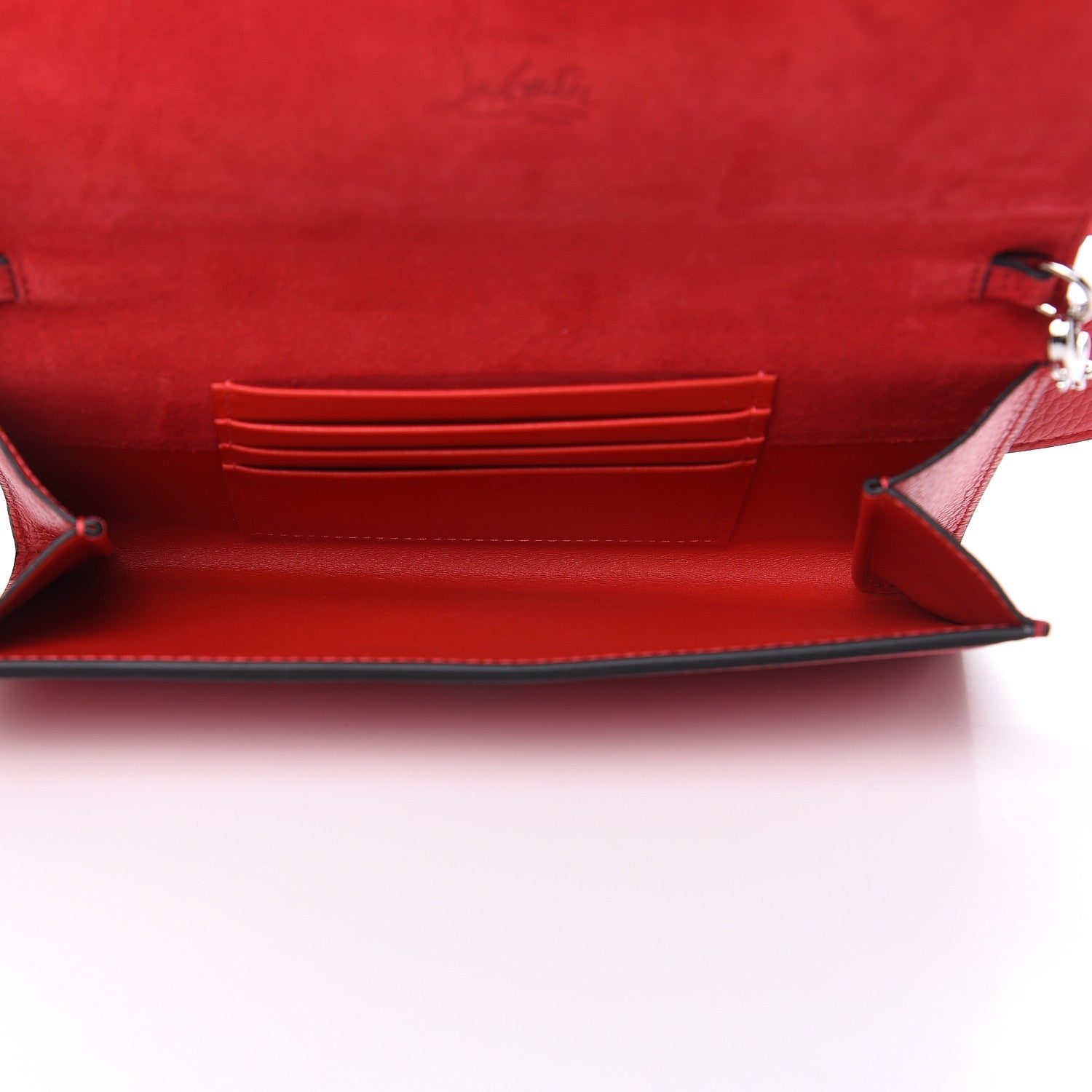 Christian Louboutin Calfskin Boudoir Chain Belt Bag Red 6 of 8