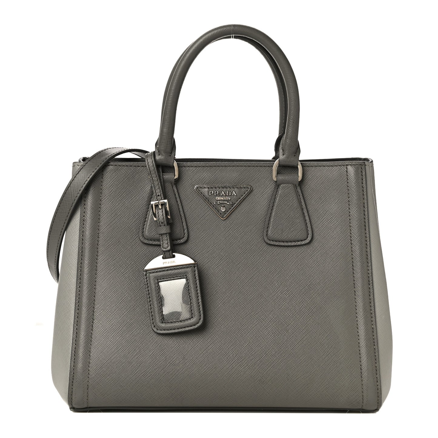 Saffiano Lux Bi-Color Tote Marmo Nube
