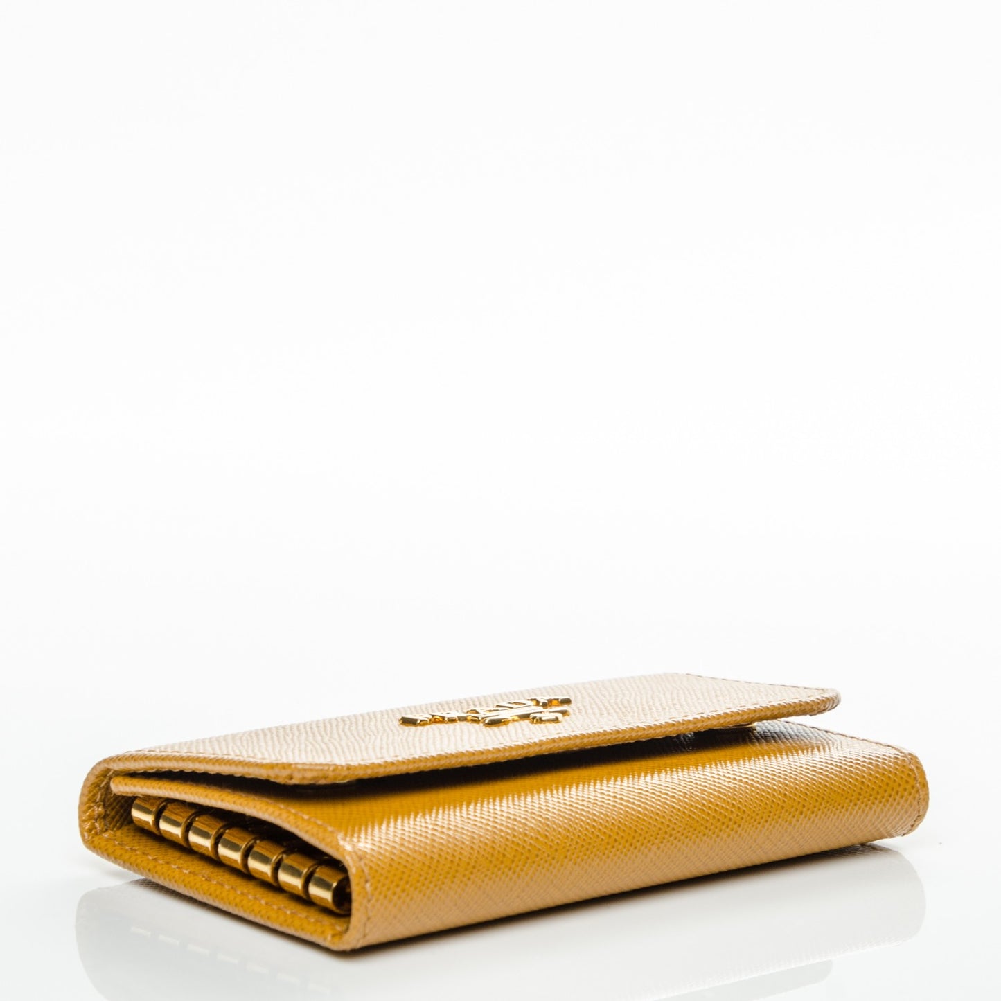 Saffiano Metal 6 Key Holder Ocra