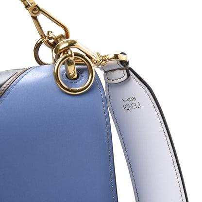 Fendi X FILA Vitello Liberty Mania Bi-Color FF 1974 Embossed Kan I Shoulder Bag White Nebula Multicolor 11 of 15
