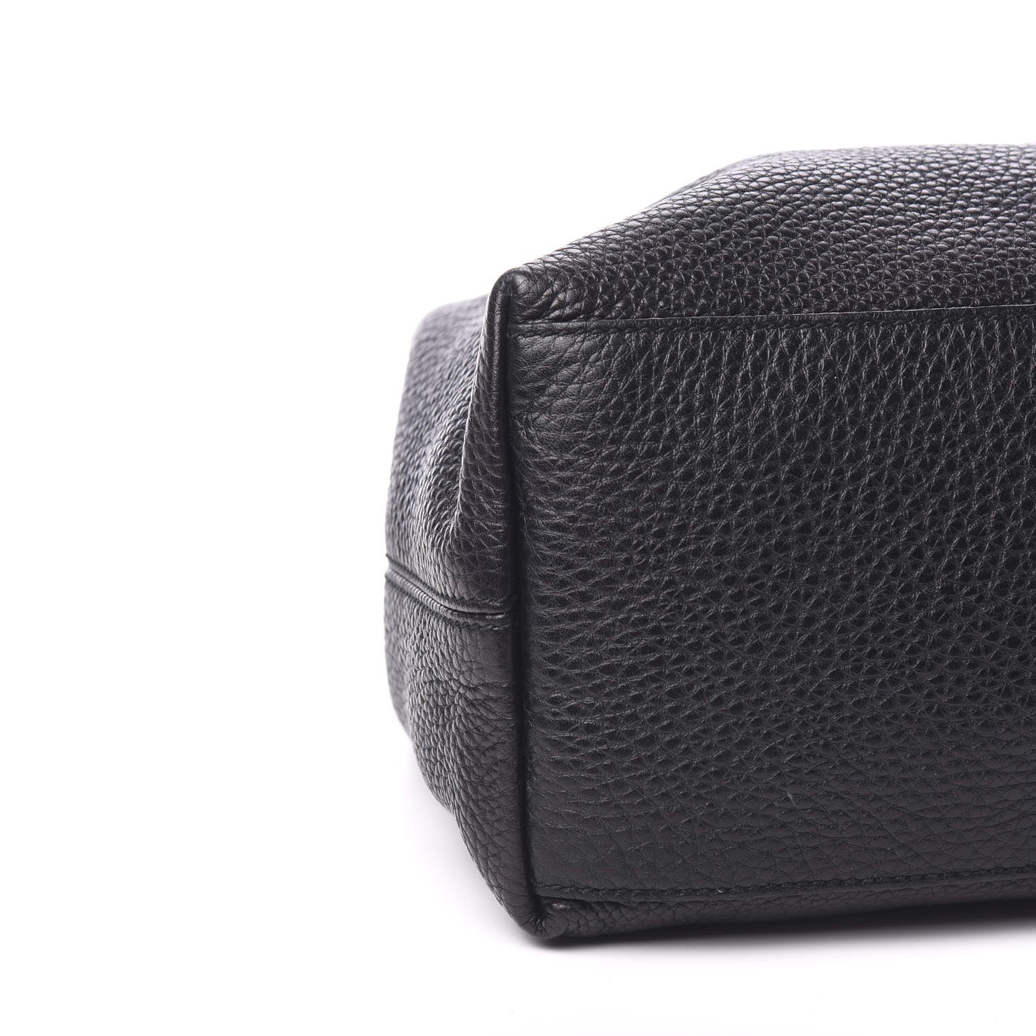 Gucci Pebbled Calfskin Medium Soho Chain Shoulder Bag Black 7 of 9