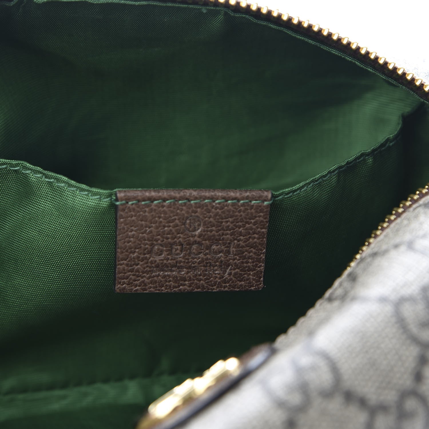Gucci Soft GG Supreme Monogram Calfskin Medium Ophidia Cosmetic Case Beige Ebony New Acero 7 of 8