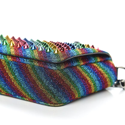 Christian Louboutin Lurex Spiked Zoompouch Crossbody Multi 6 of 9