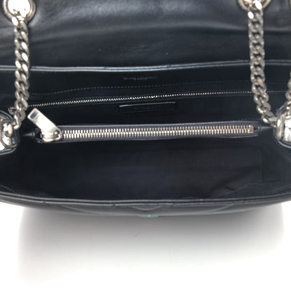 Saint Laurent Calfskin Y Quilted Monogram Medium Loulou Chain Satchel Black 4 of 9