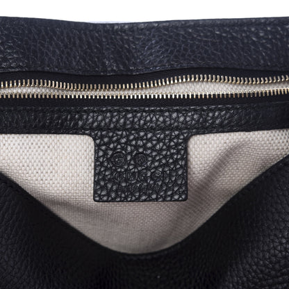 Gucci Pebbled Calfskin Medium Soho Flap Crossbody Black 5 of 9