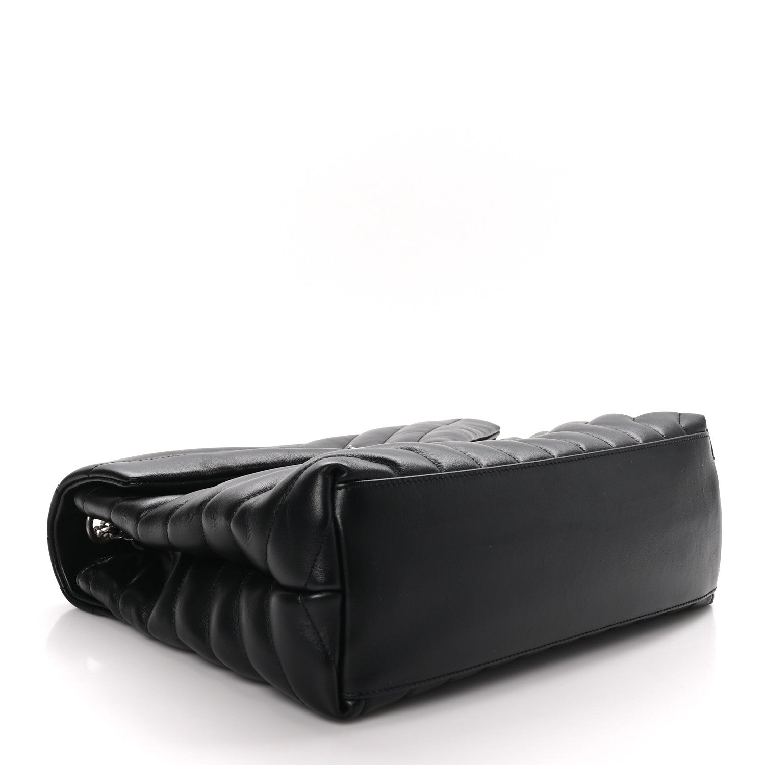 Saint Laurent Calfskin Y Quilted Monogram Medium Loulou Chain Satchel Black 4 of 12