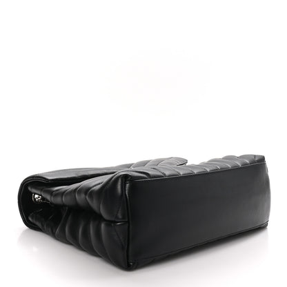 Saint Laurent Calfskin Y Quilted Monogram Medium Loulou Chain Satchel Black 4 of 12