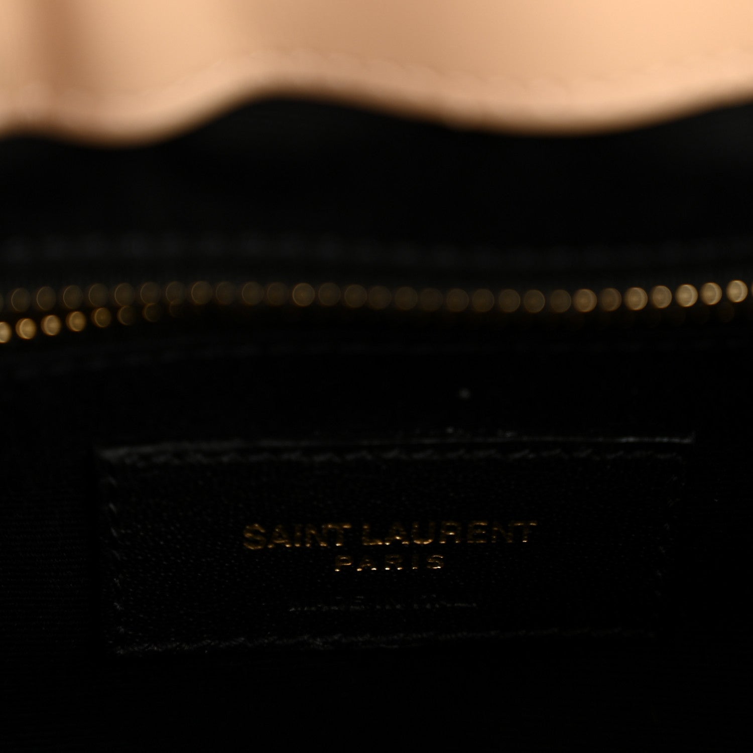 Saint Laurent Calfskin Y Quilted Monogram Medium Loulou Chain Satchel Nude Powder 6 of 13