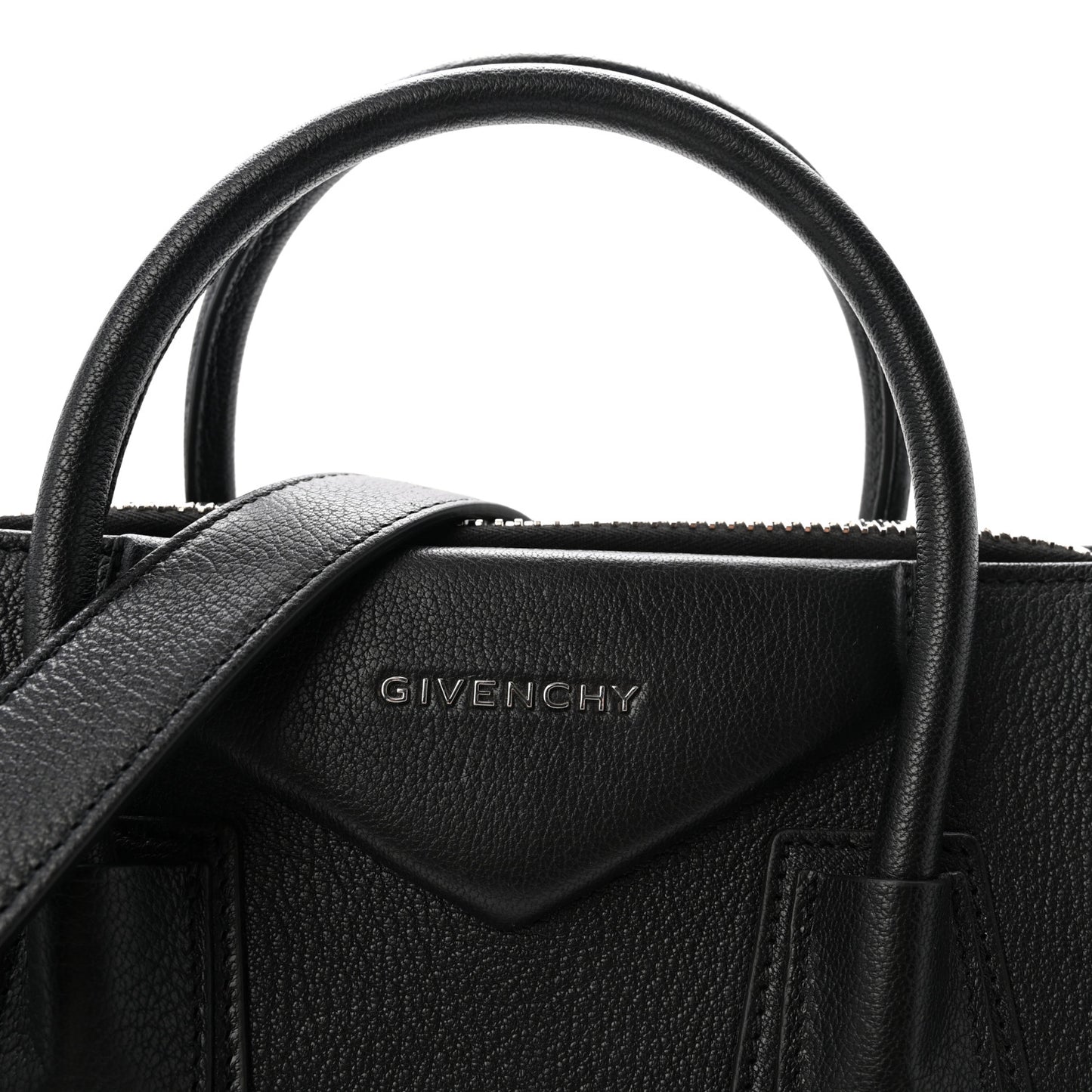Sugar Goatskin Medium Antigona Black