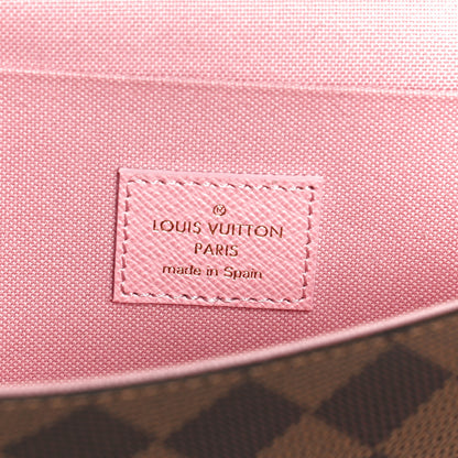 Louis Vuitton Damier Ebene Studded Pochette Felicie Chain Wallet 7 of 11