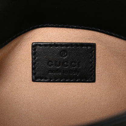 Gucci Calfskin Matelasse Monochrome GG Marmont Chain Belt Bag Black 6 of 10