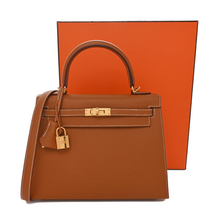 Hermes Epsom Kelly Sellier 25 Gold 11 of 11