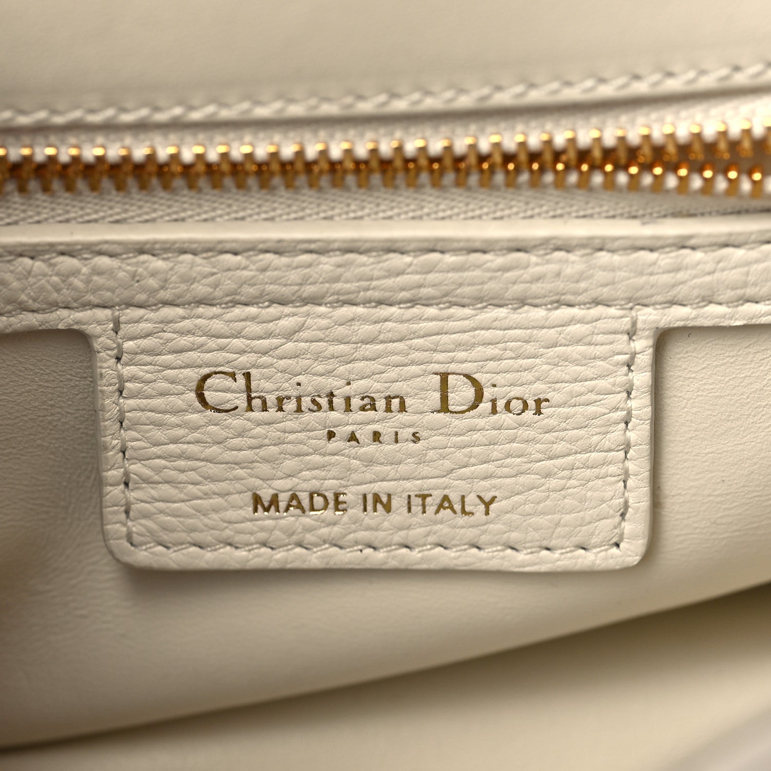 Christian Dior Calfskin Cannage Small Caro Bag Ivory 6 of 10
