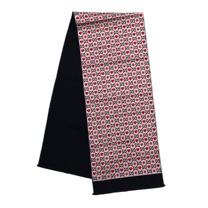 Gucci Wool Cotton GG Monogram MHerry Scarf Violet Pink 1 of 5
