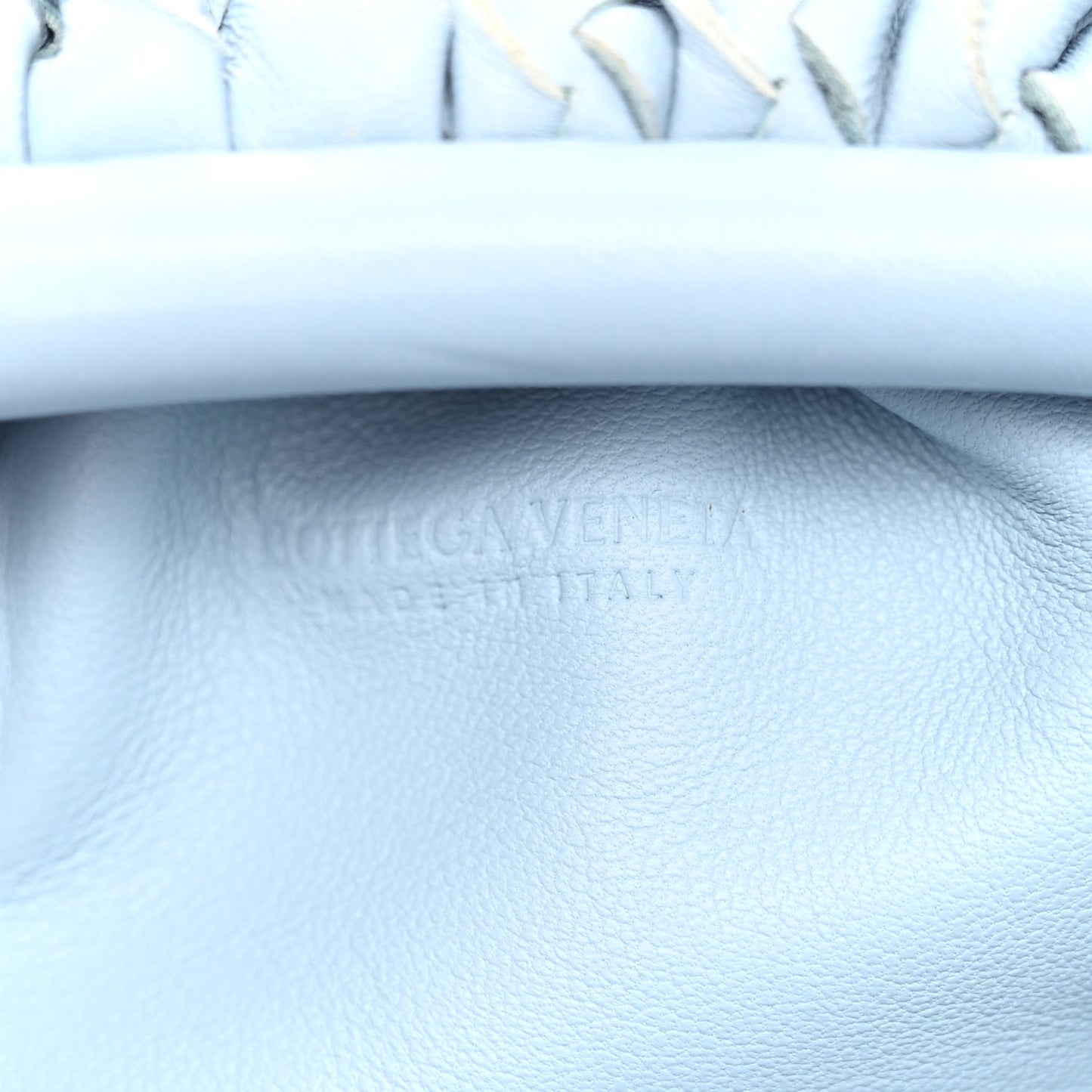 Nappa Intrecciato The Mini Pouch Ice