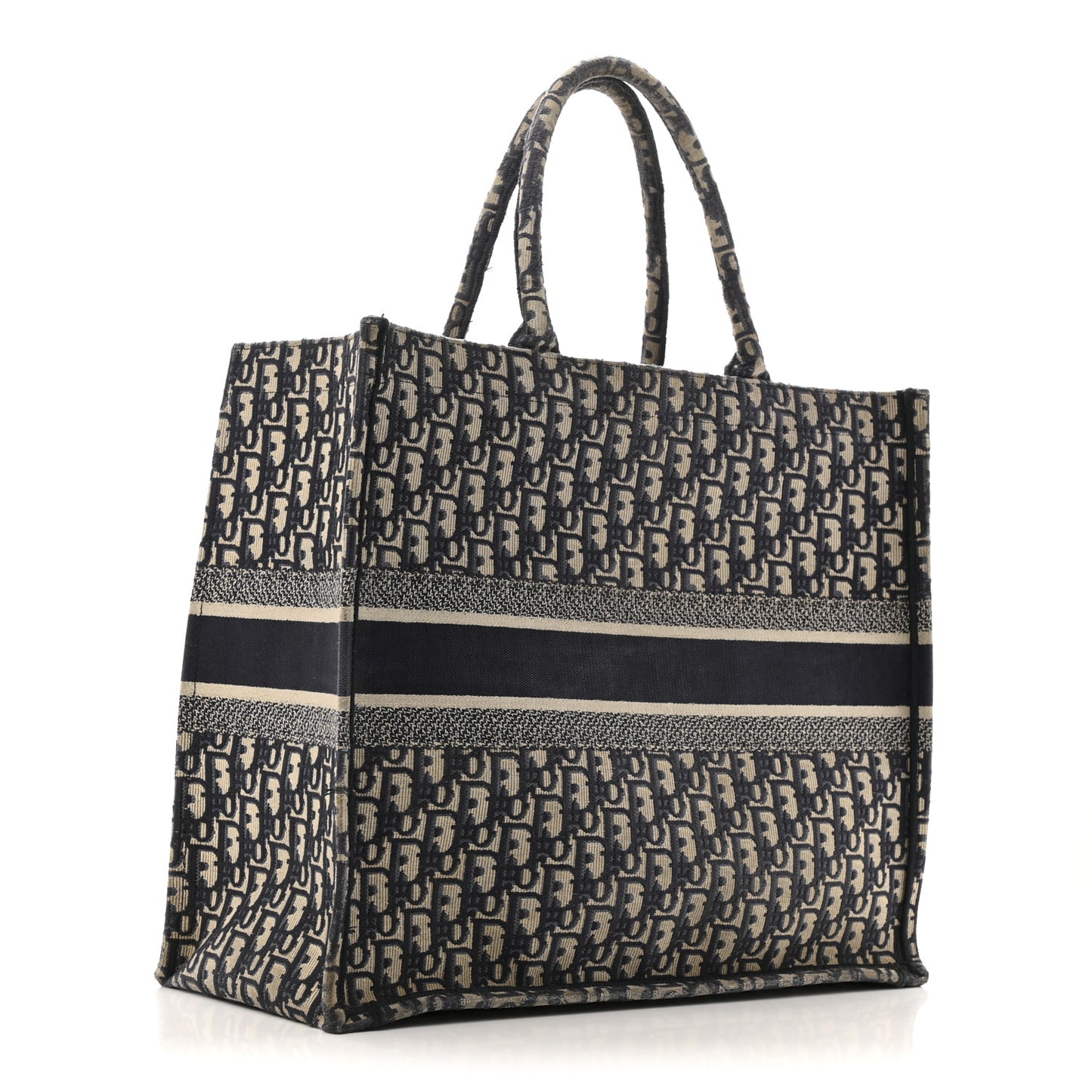 Oblique Large Book Tote Blue Multicolor