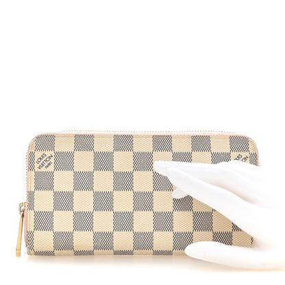 Louis Vuitton Damier Azur Zippy Wallet Rose Ballerine 2 of 8