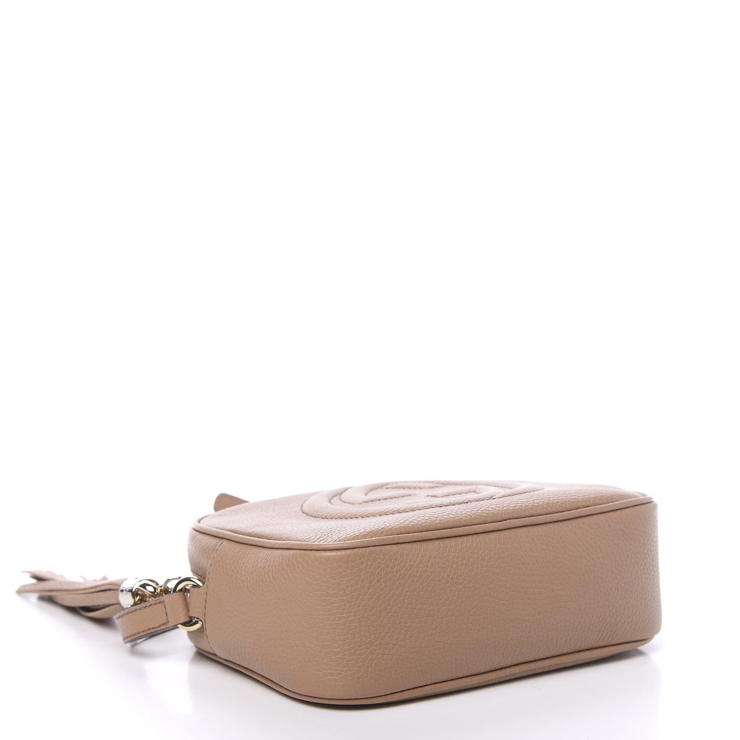 Pebbled Calfskin Small Soho Disco Bag Camelia
