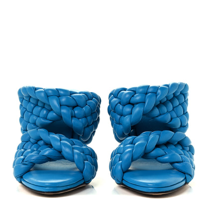 Bottega Veneta Nappa Twisted Padded Intrecciato Curve Slide Sandals 35 Bleuette 3 of 9
