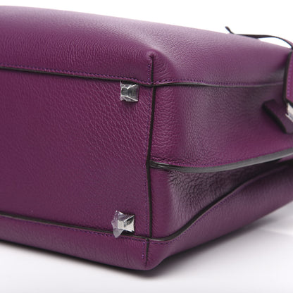 MCM Grained Calfskin Medium Milla Tote Mystic Purple 9 of 9