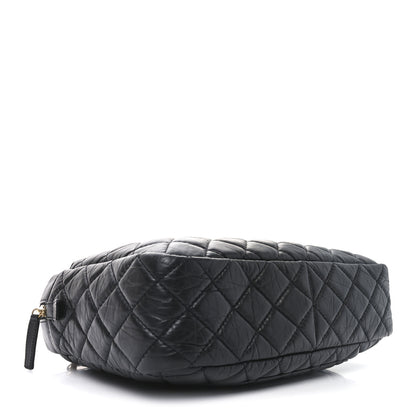 Chanel Aged Calfskin Quilted Large Reissue Camera Case Black 4 of 10