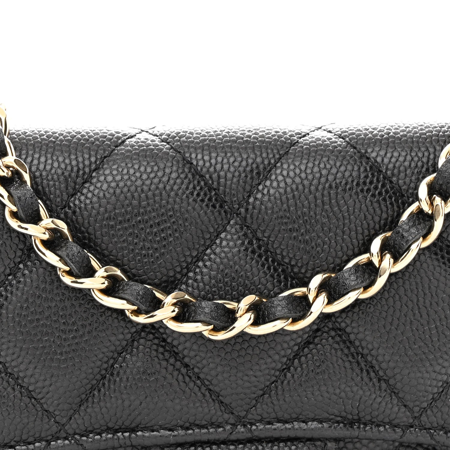 Chanel Caviar Quilted Mini Chain Bag Black 9 of 11