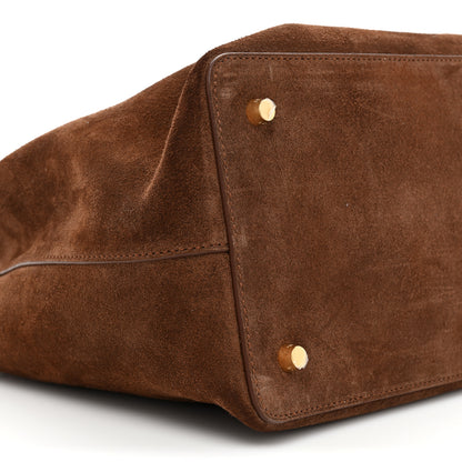 Celine Suede Medium Conti Brown 9 of 14