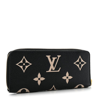 Louis Vuitton Empreinte Monogram Giant Clemence Wallet Black Beige 3 of 7