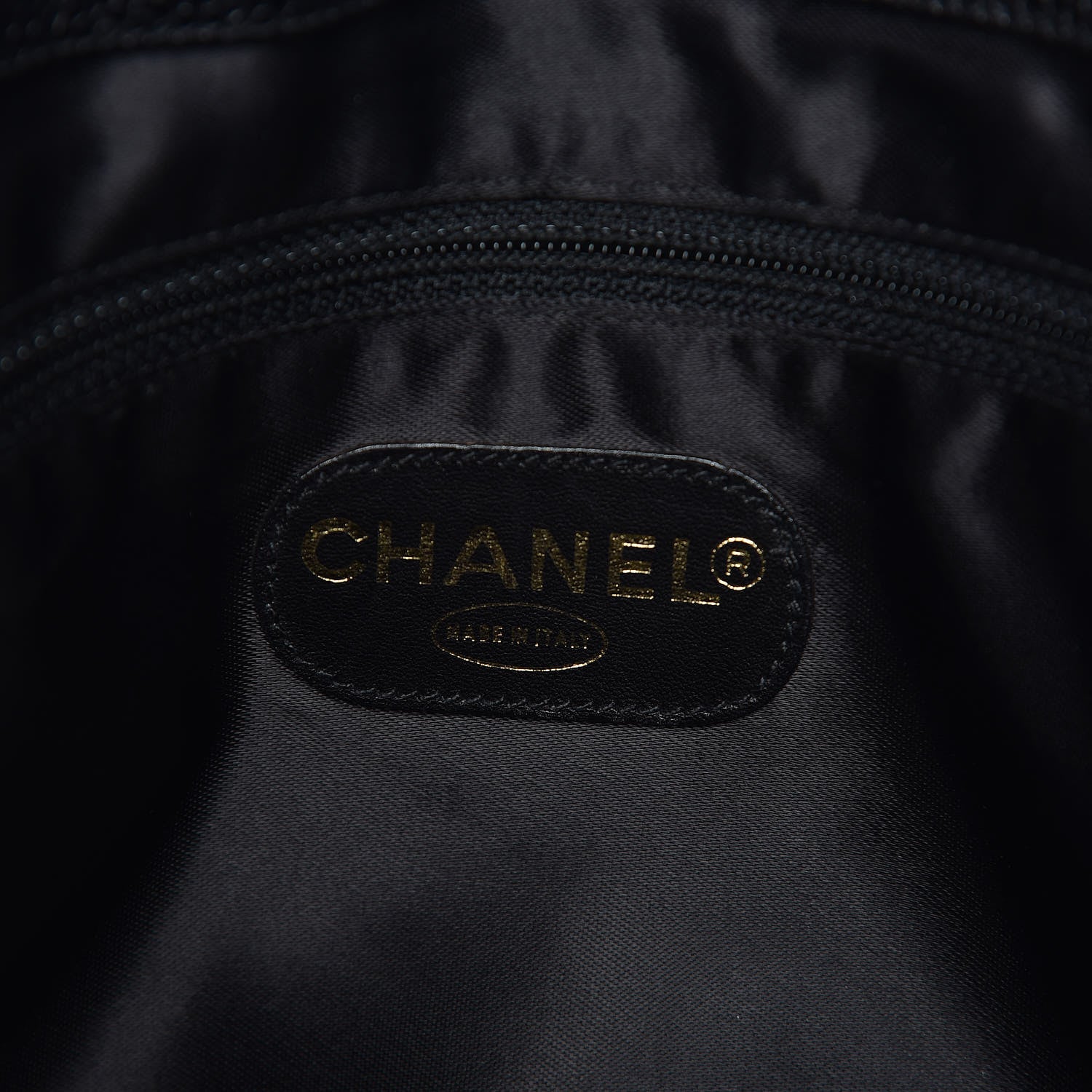 Chanel Caviar Large CC Shoulder Bag Black 6 of 9
