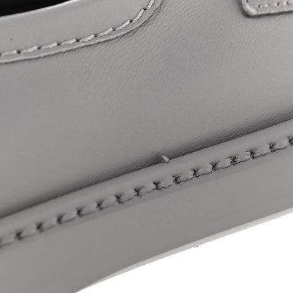 Chanel Lambskin Quilted CC Turnlock Loafers 38 Grey 8 of 9