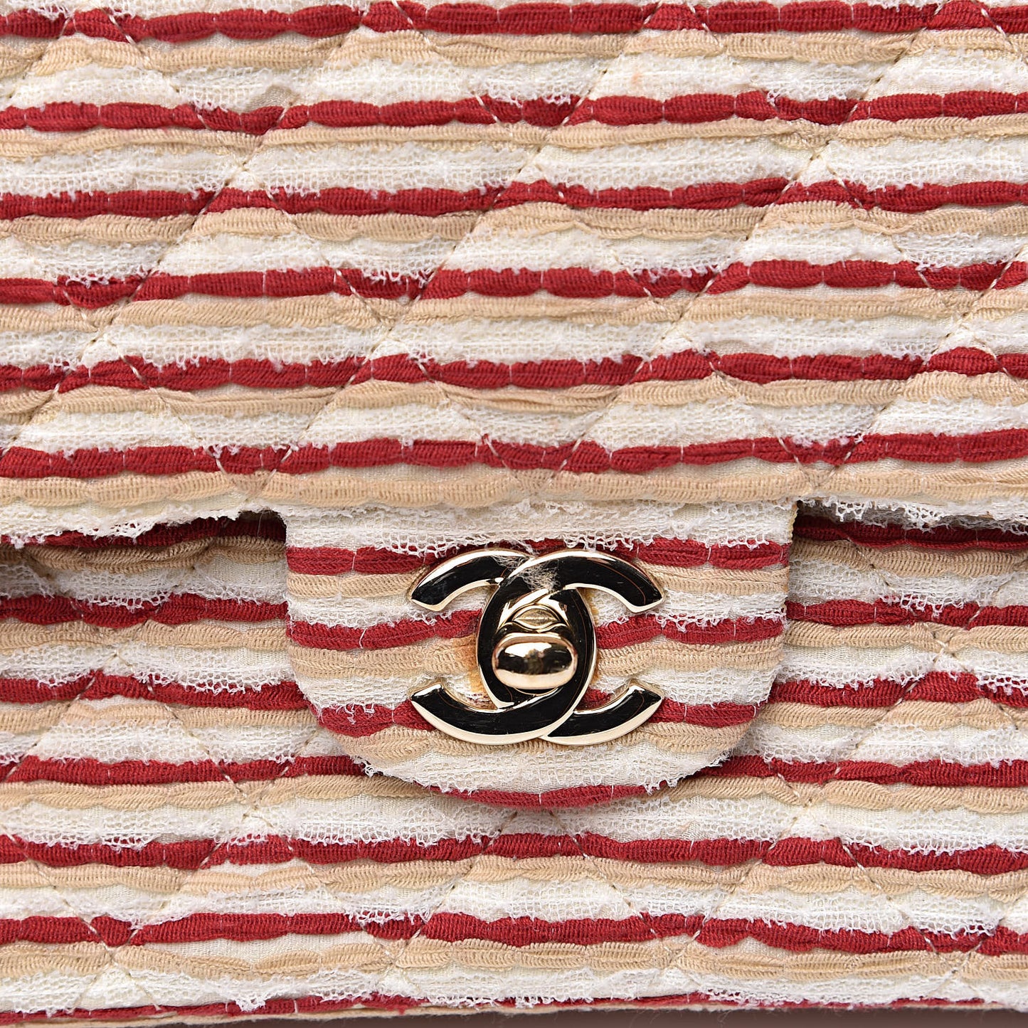 Jersey Quilted Medium Coco Sailor Flap Red White