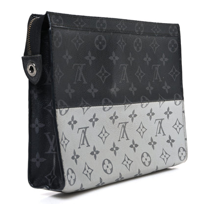Louis Vuitton Monogram Eclipse Split Pochette Voyage MM 3 of 7