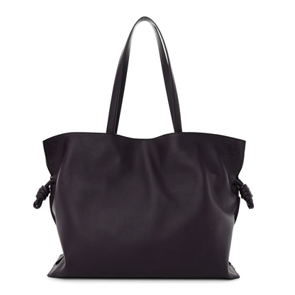 Loewe Calfskin Flamenco Knot XL Shoulder Bag Deep Aubergine 1 of 9