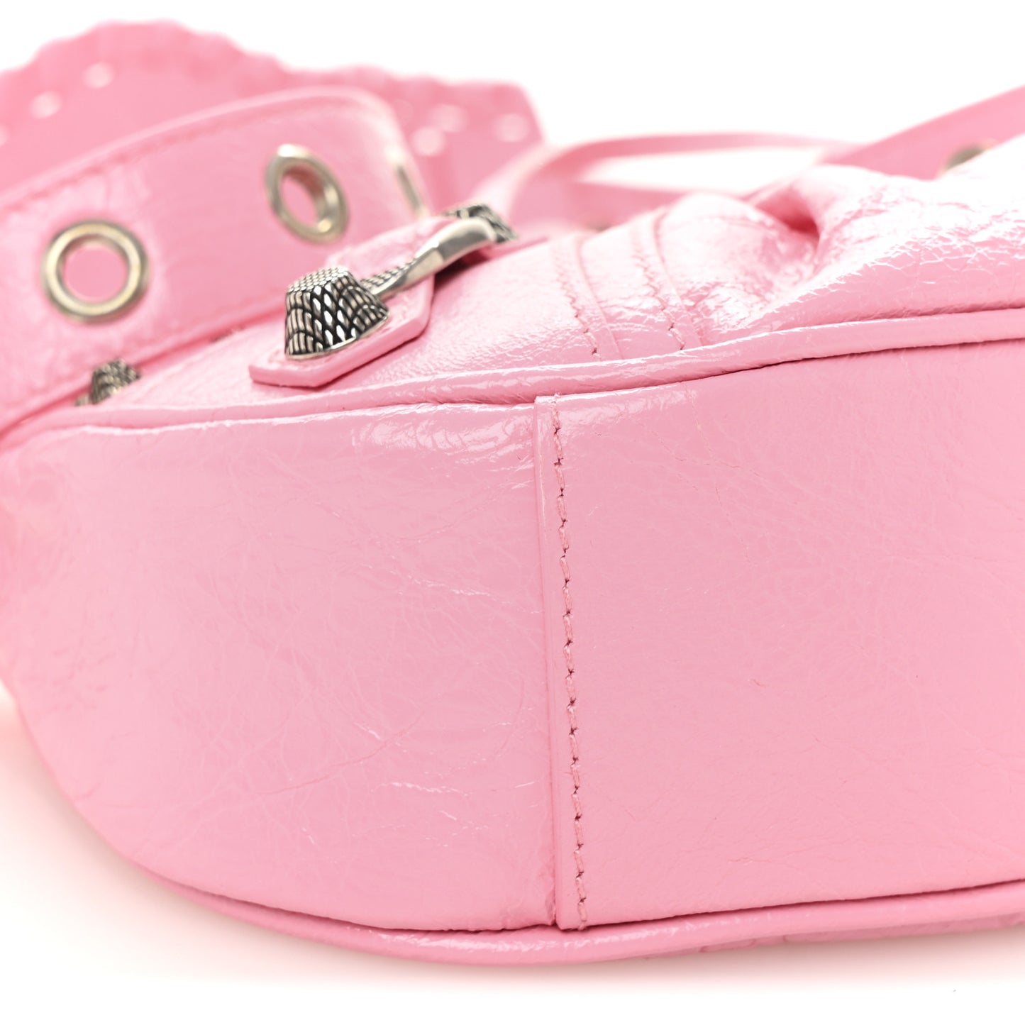 Agneau Arena Le Cagole Shoulder Bag XS Candy Pink