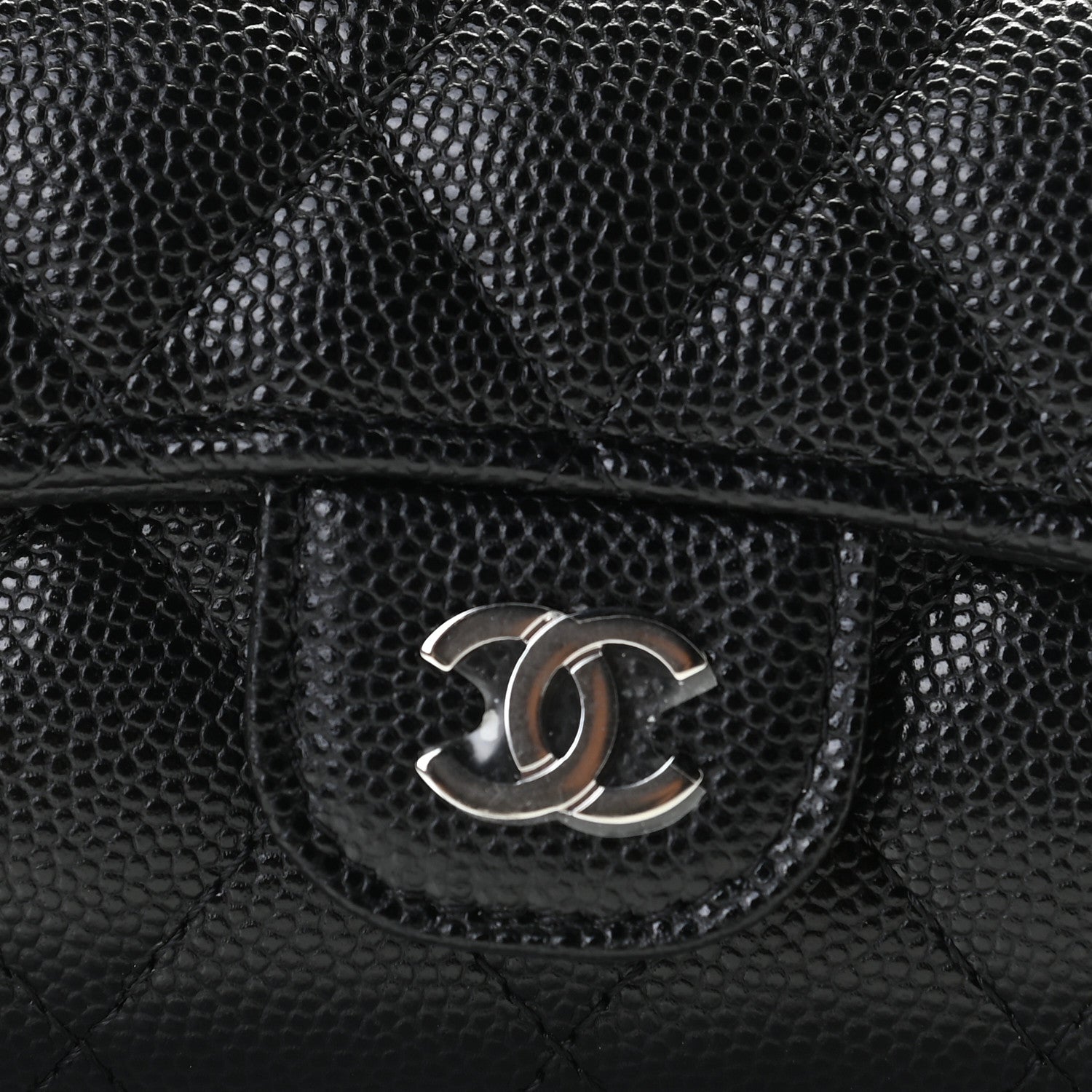 Chanel Caviar Quilted Classic 4 Key Holder Wallet Black 10 of 10