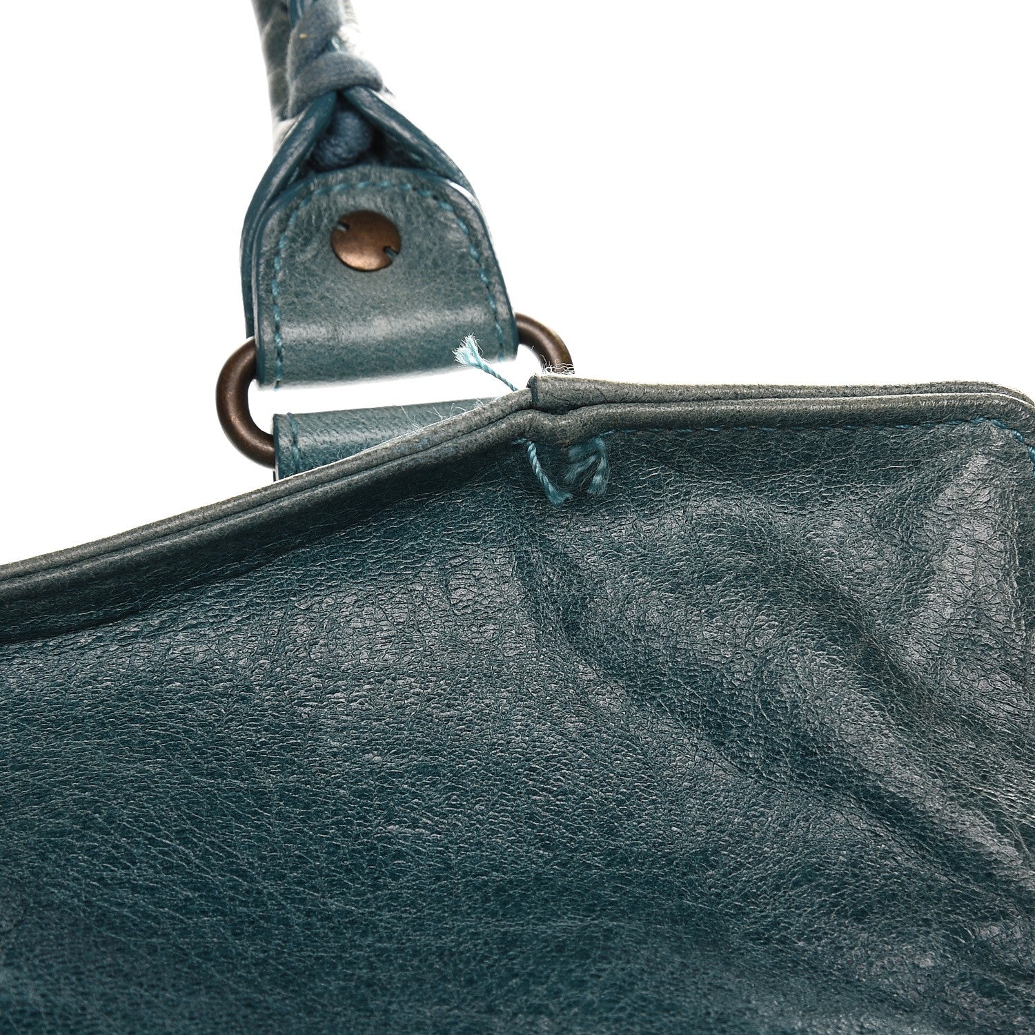 Balenciaga Agneau Classic Hardware Brief Aquamarine 15 of 15