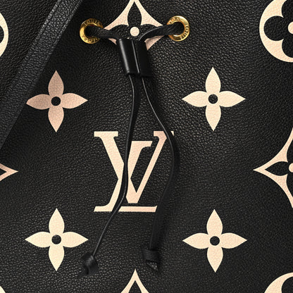 Louis Vuitton Empreinte Monogram Giant Neonoe MM Black Beige 8 of 11