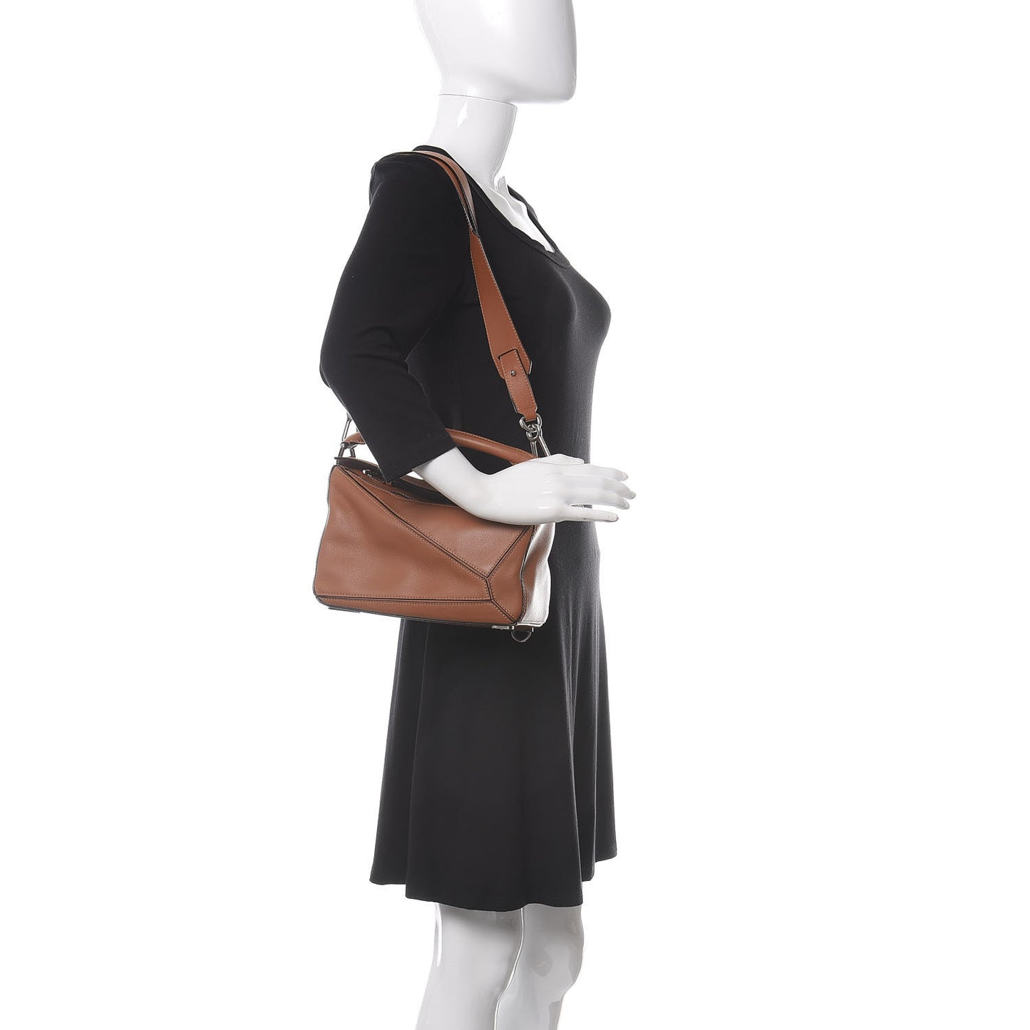Calfskin Small Puzzle Bag Tan