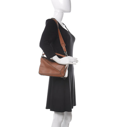 Loewe Calfskin Small Puzzle Bag Tan 3 of 11