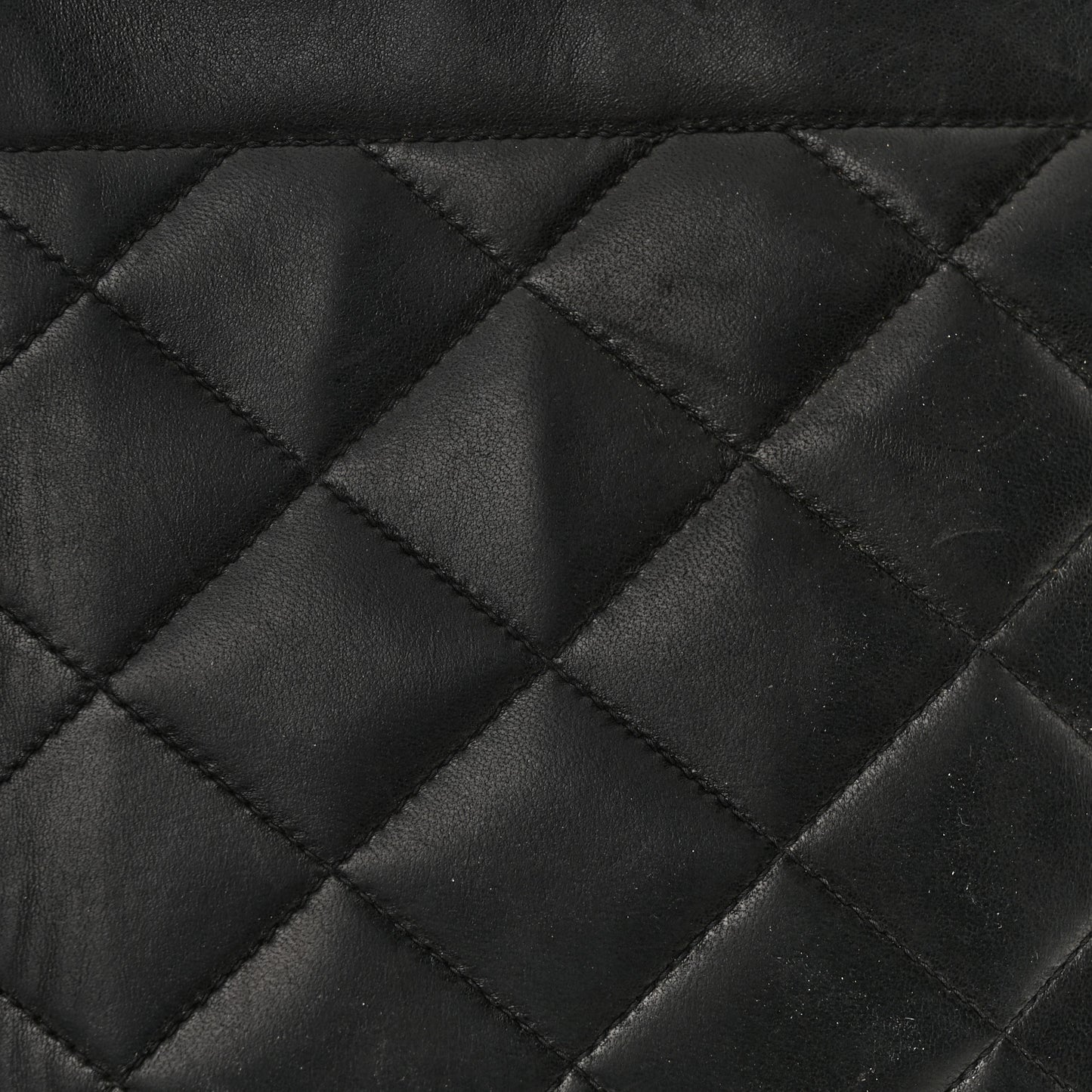Lambskin Quilted Medium Single Flap Black