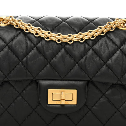 Chanel Aged Calfskin Quilted 2.55 Reissue Mini Flap Black 5 of 11