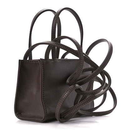 Telfar Vegan Leather Small Shopping Bag Chocolate 3 of 10